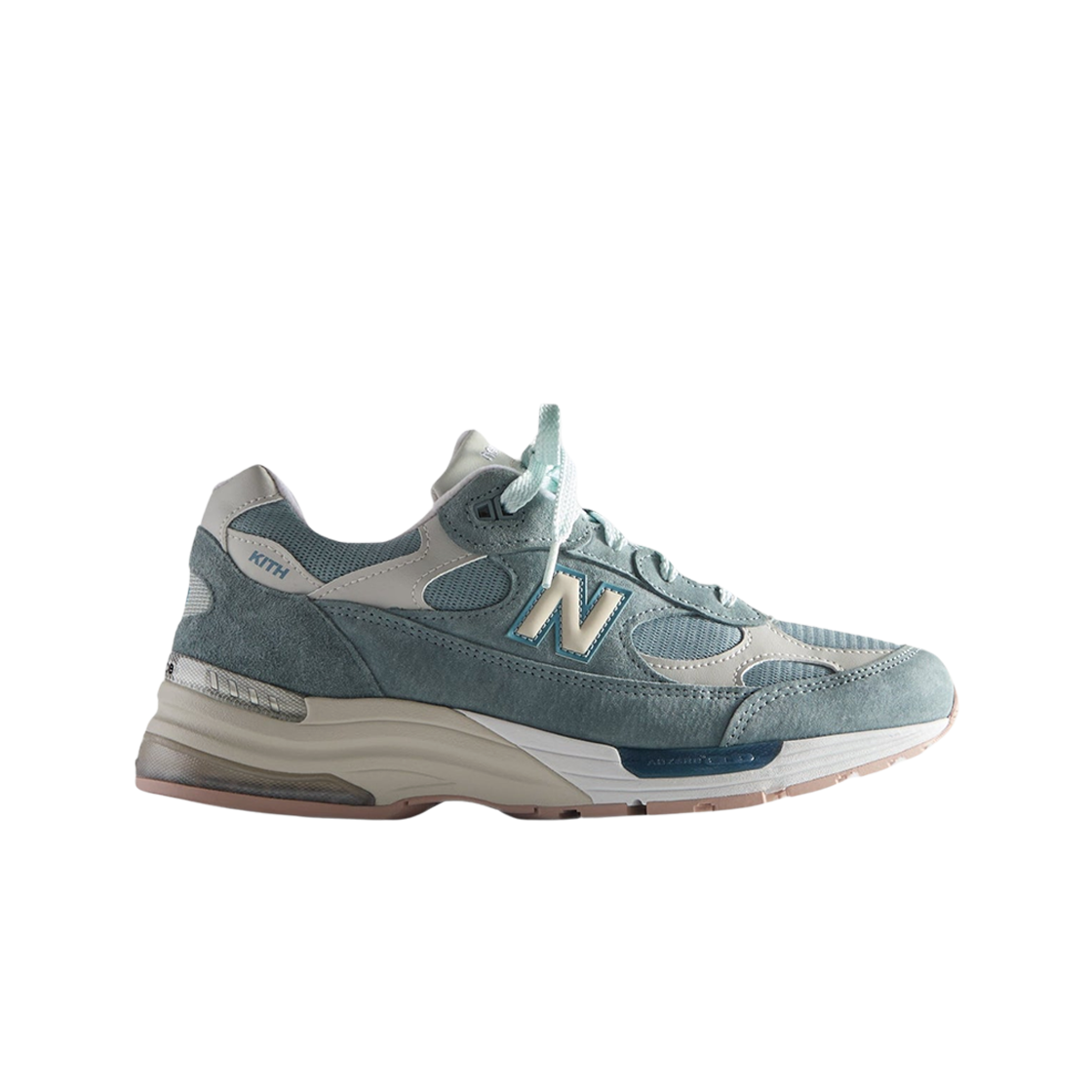 뉴발란스 x 키스 992 메이드 인 USA 에게안 블루 쉐도우 그레이(New Balance x Kith 992 Made in USA Aegean Blue Shadow Grey)