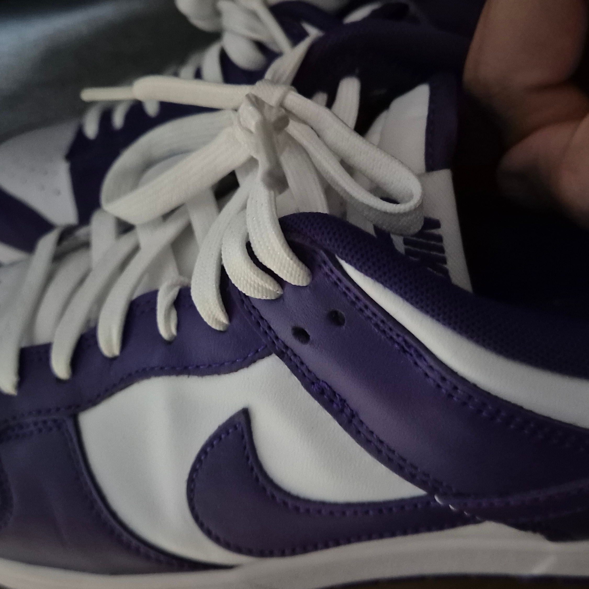Nike Dunk Low Retro Championship Court Purple 착용 스타일