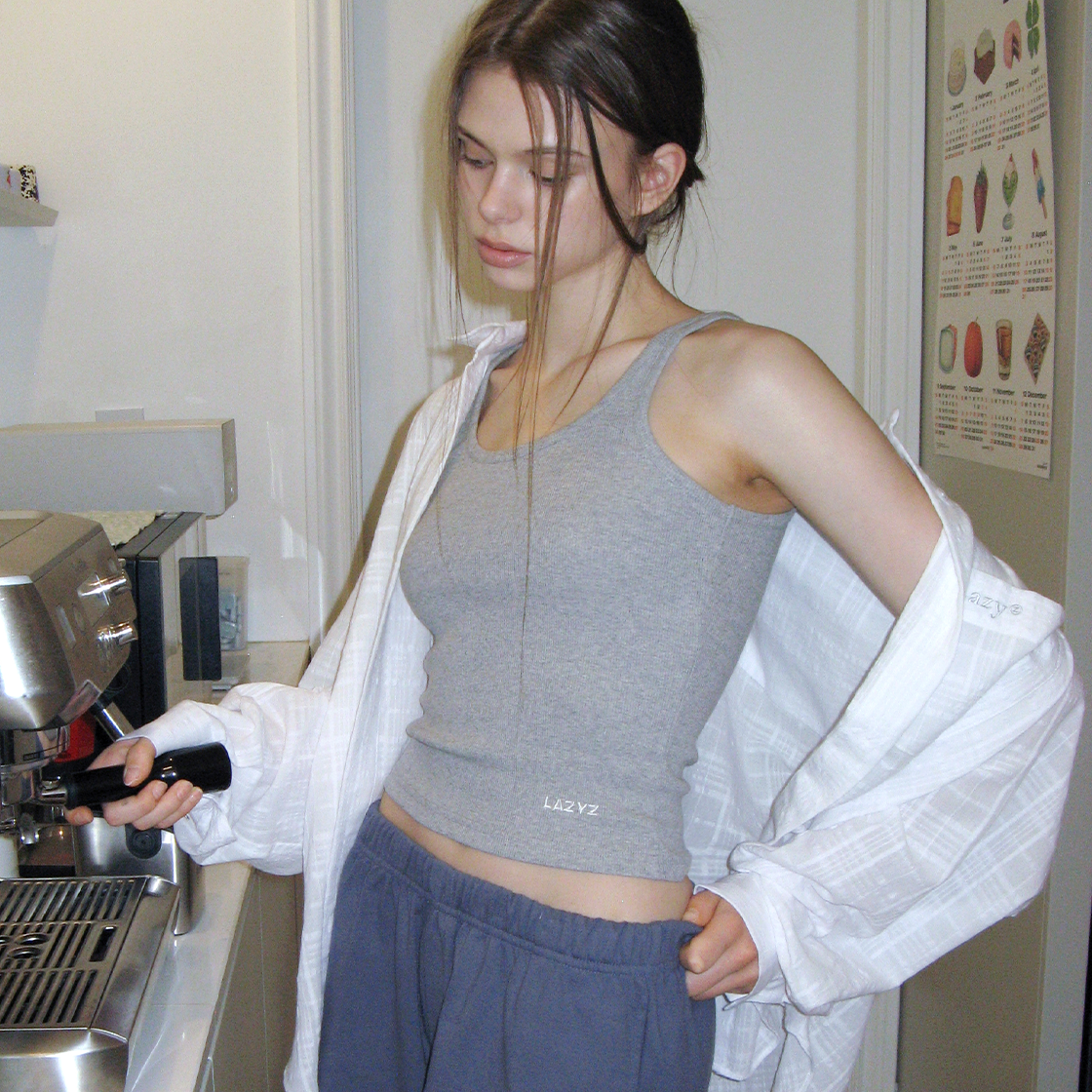 레이지지 데일리 슬리브리스 그레이(LAZYZ Daily Sleeveless Gray) - 2