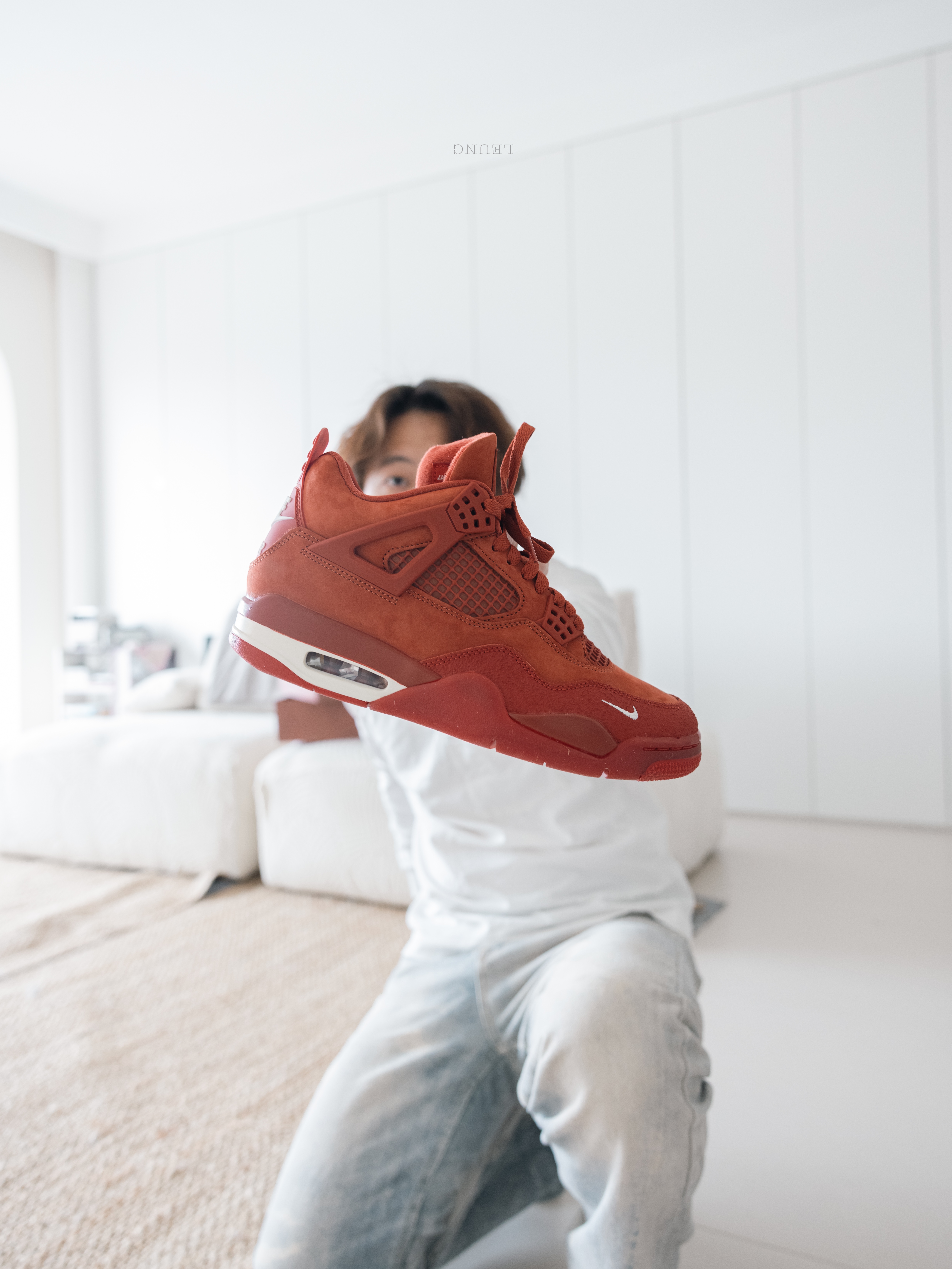Jordan 4 x Nigel Sylvester Retro OG SP Brick by Brick 착용 스타일 - 4