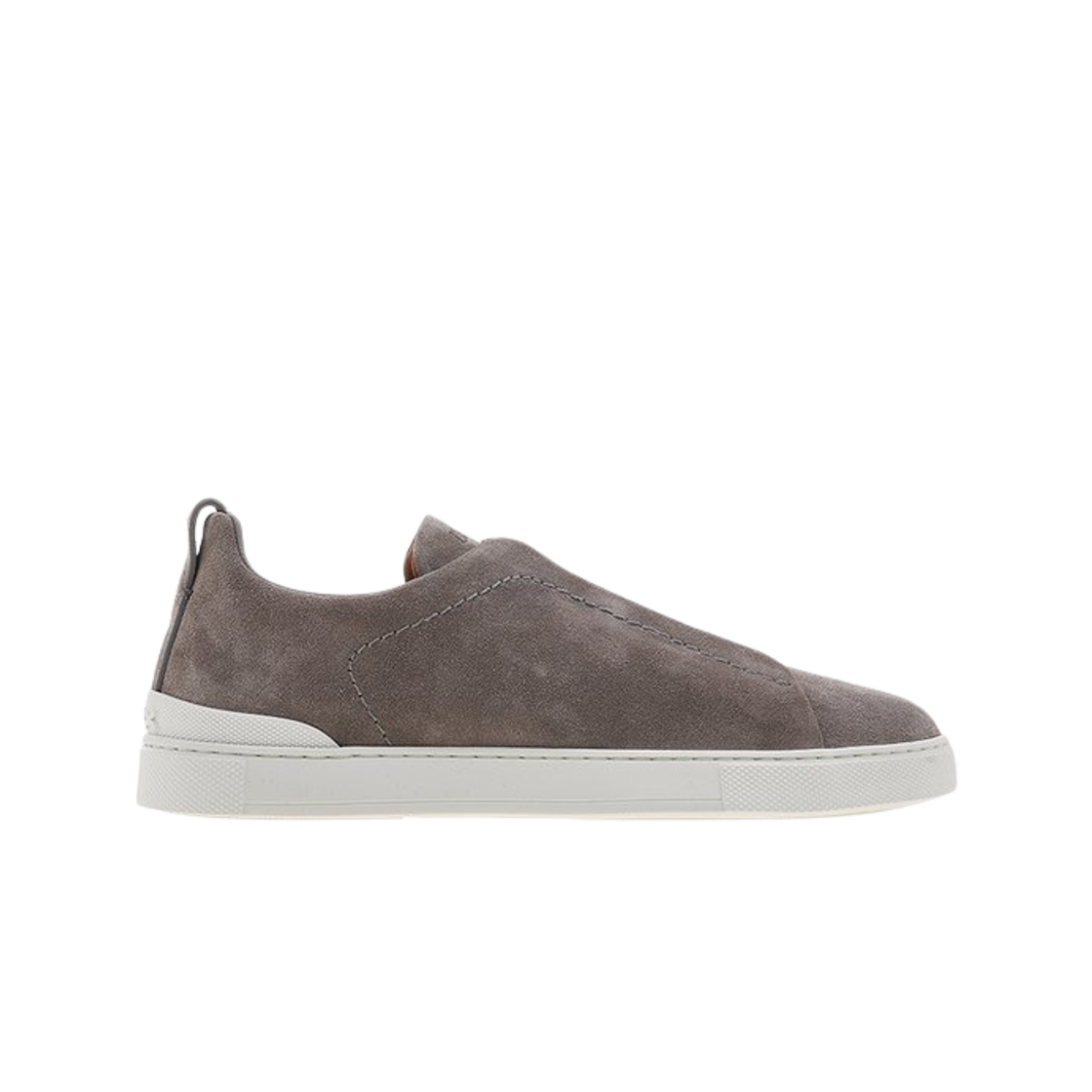 제냐 스웨이드 트리플 스티치 스니커즈 그레이 멜란지(Zegna Suede Triple Stitch Sneakers Grey Melange)