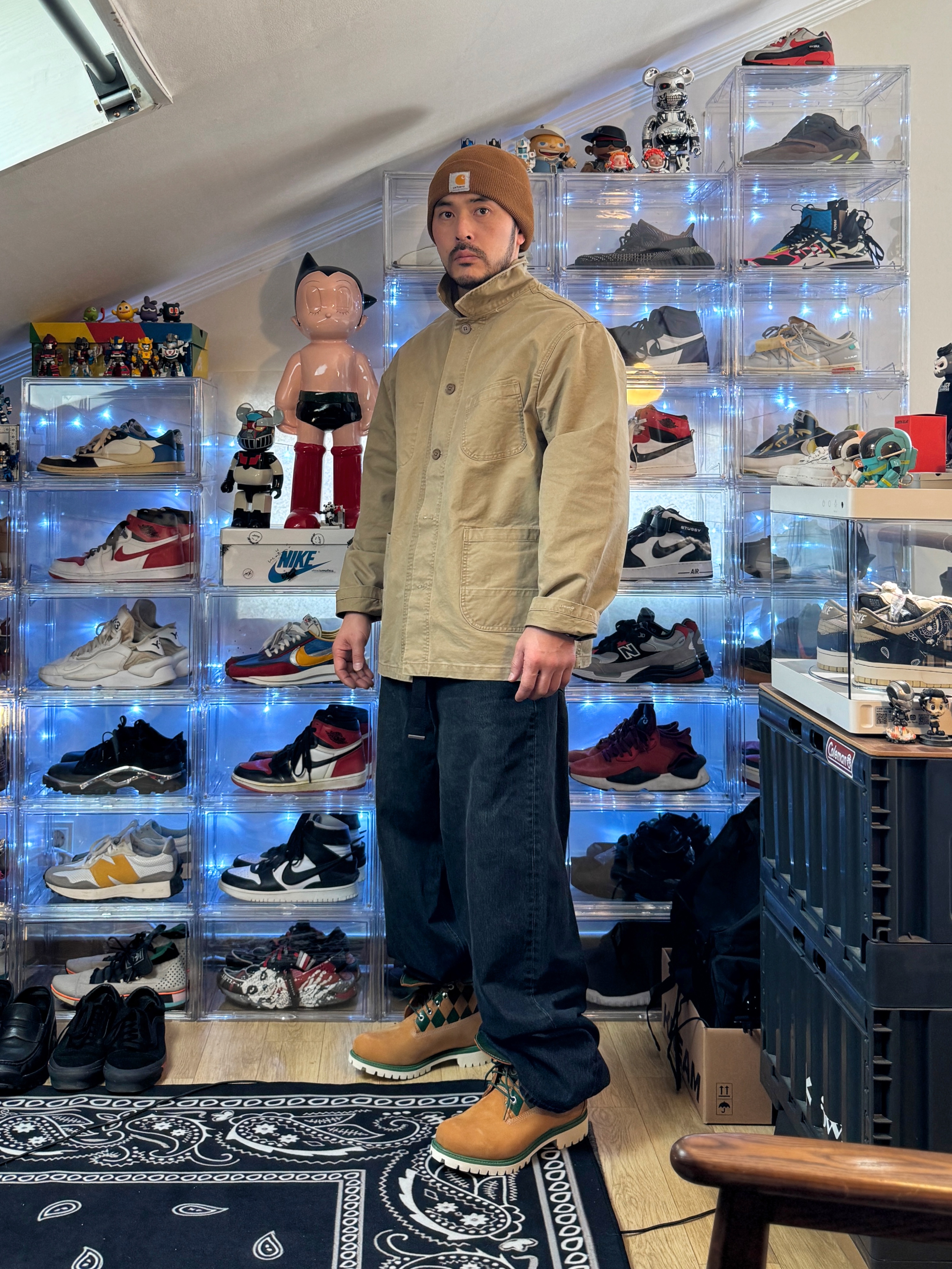 KASINA x Timberland 6 In Premium Vibram GTX Wheat 착용 스타일 - 5