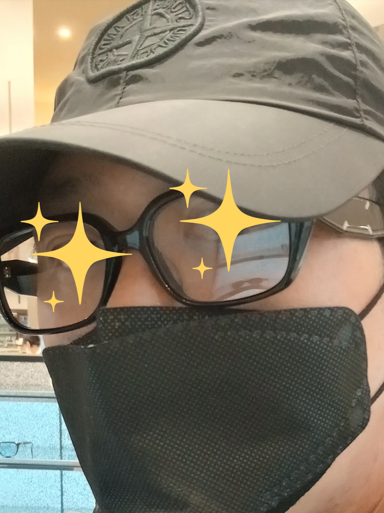 Gentle Monster x Maison Margiela MM212 Black Clear, Stone Island S0A23 Crinkle Reps R-NY Wind Resistant Anti-Drop Hooded Jacket - 25SS 착용 스타일 - 1