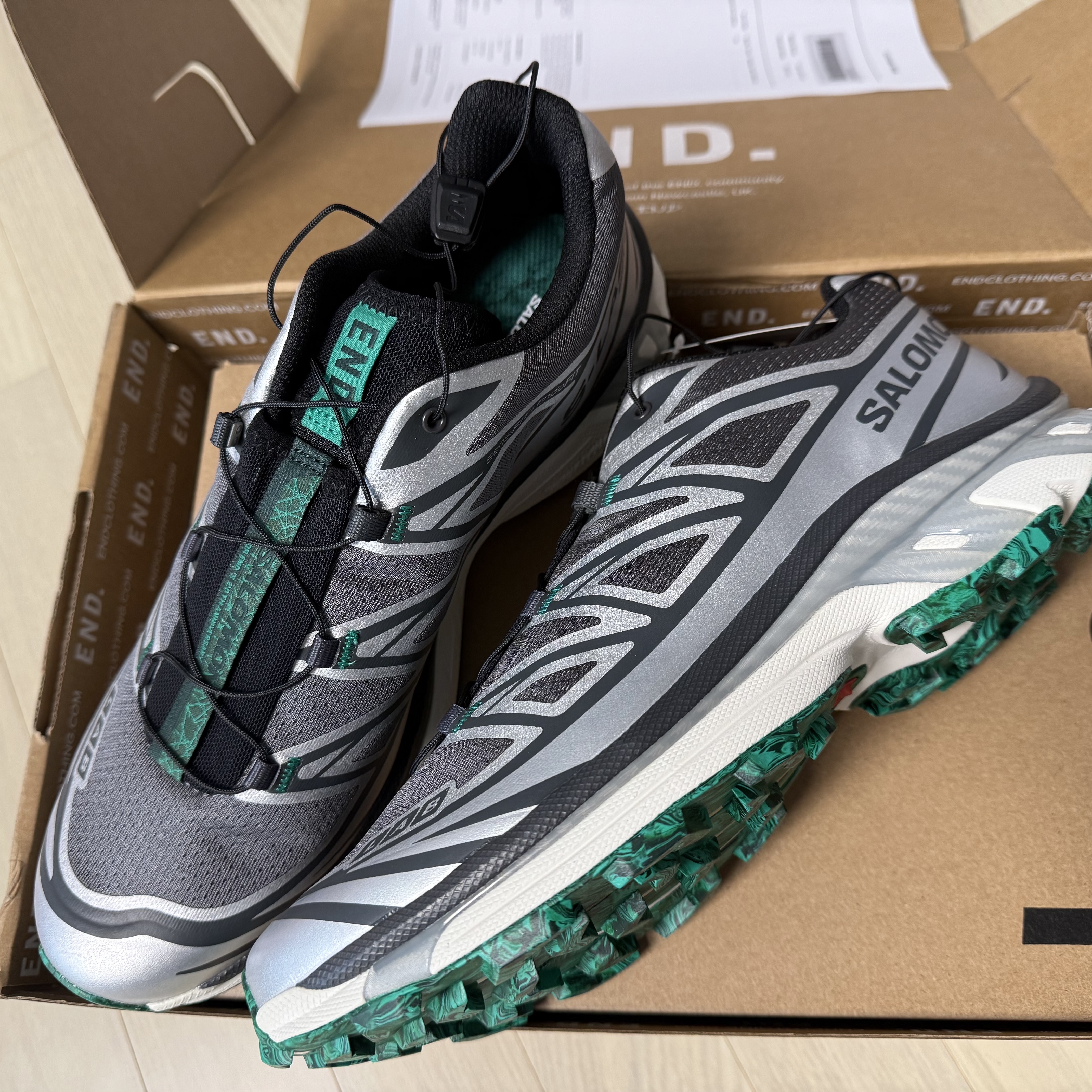 Salomon x END. XT-6 Emerald 착용 스타일 - 1
