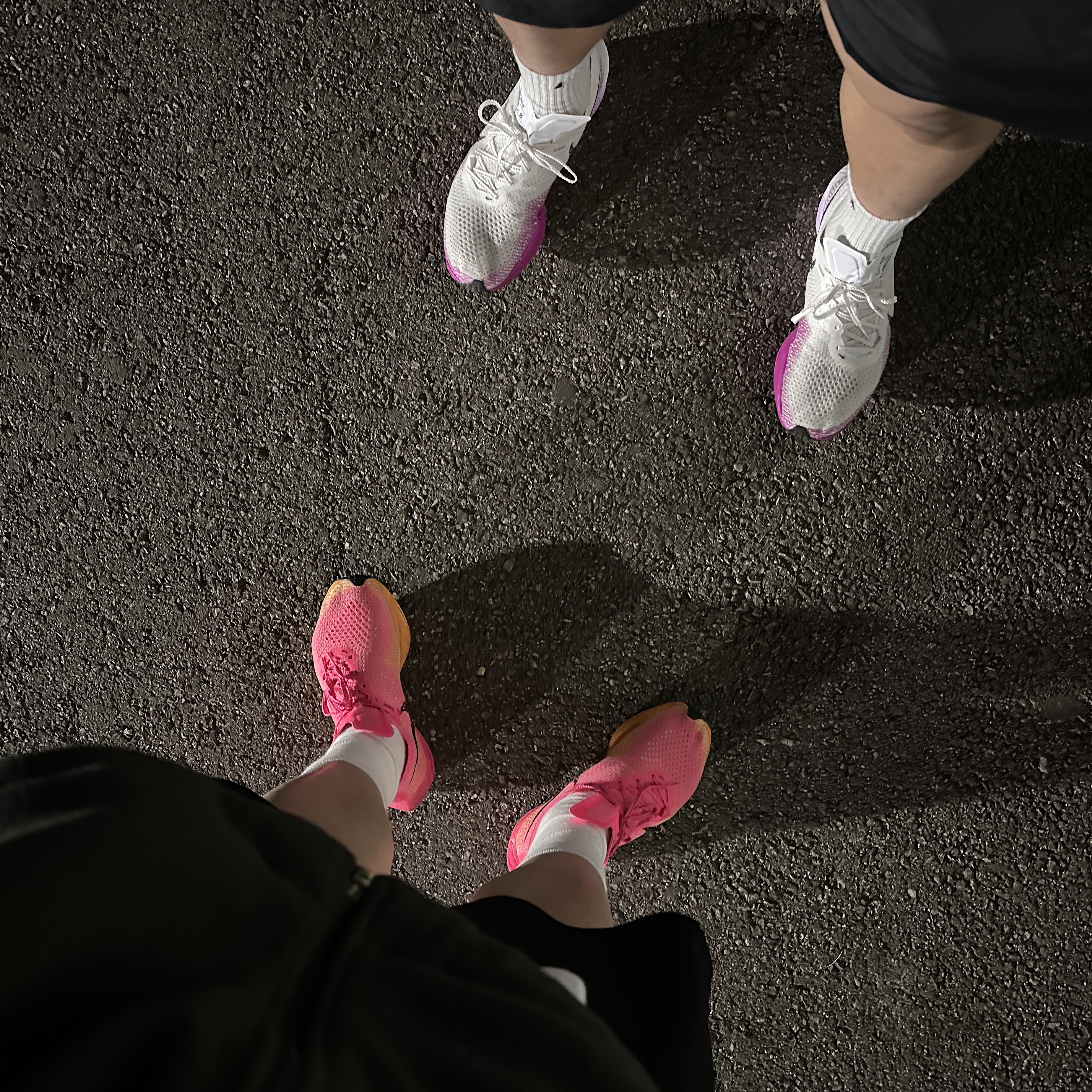 Nike ZoomX Vaporfly Next% 3 White Vivid Purple 착용 스타일