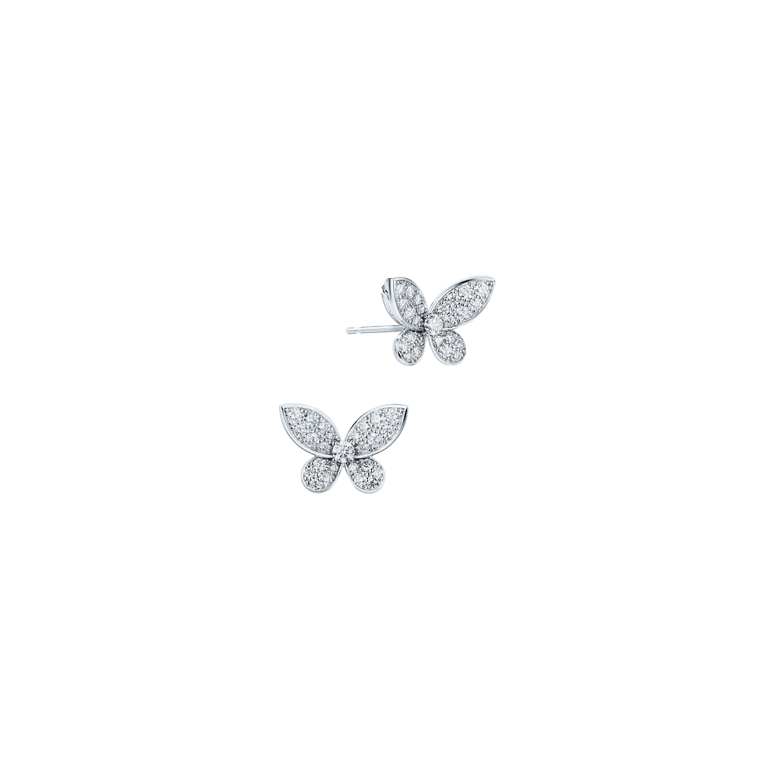 미꼬 모르포 다이아몬드 파베M 귀걸이 화이트 골드(Miko Morpho Diamond Pave M Earrings White Gold)