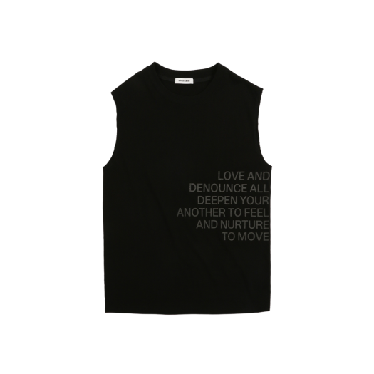 SE24STS05BK Surface Edition Love Sleeveless T-Shirt Black