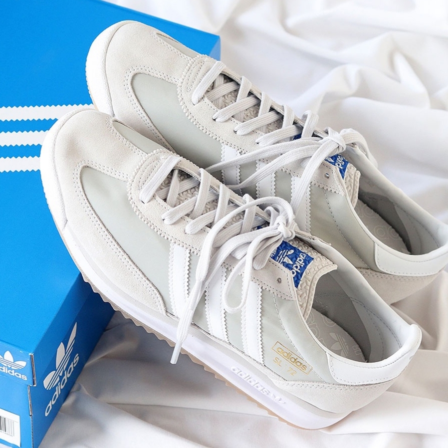 Adidas SL 72 RS Grey One Cloud White 착용 스타일 - 2