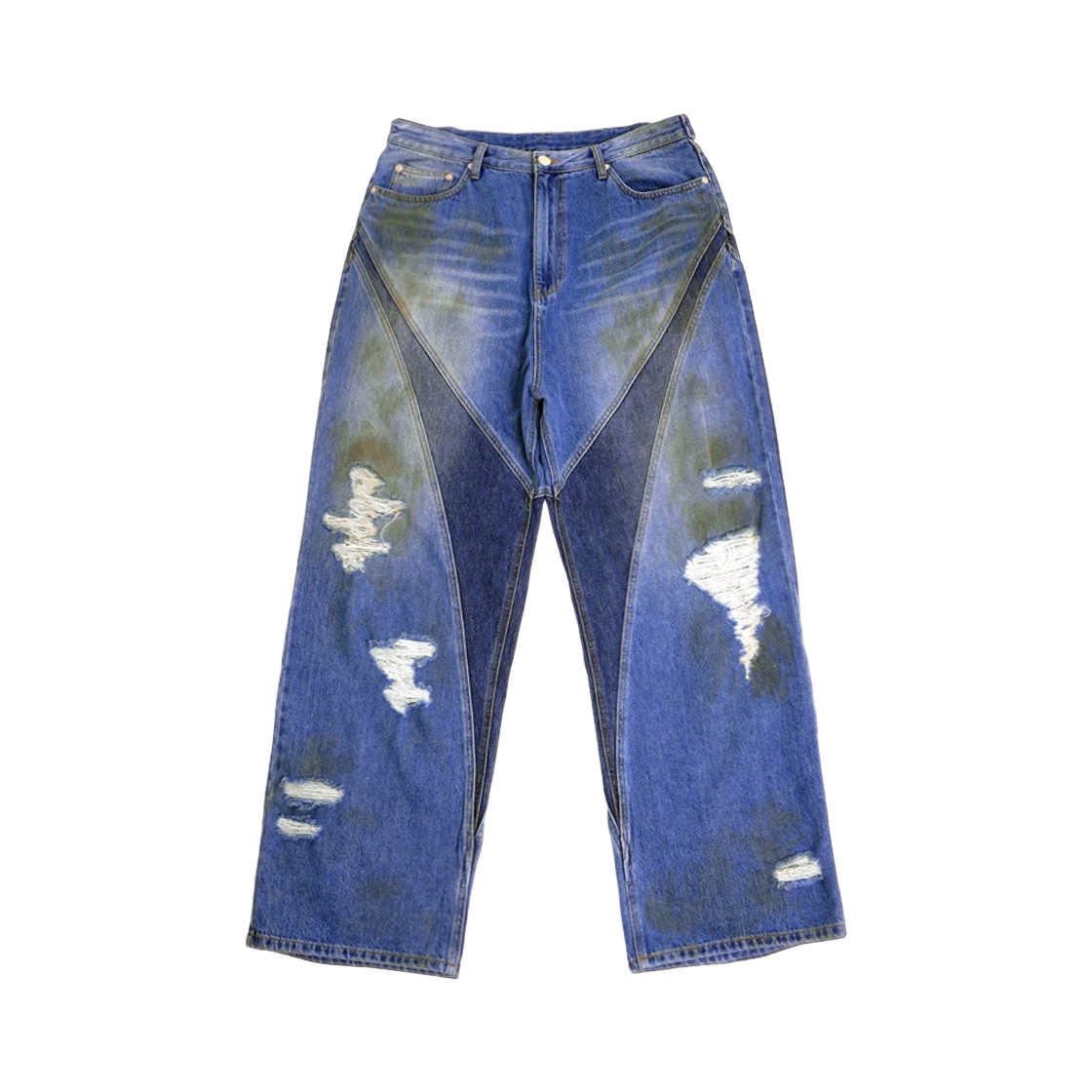 KM3DPADCV02BL Civision by CSC Vision Distressed Denim Pants Blue