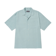 BY RANG Linen Logo Bowling Shirt Mint