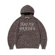 Suade Leopard Hood zip up Leopard