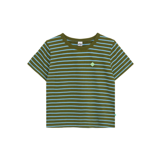 ENZO BLUES ♥ pixel logo boxy t-shirt / 追跡付 엔조블루스 픽셀 로고 박시 티셔츠 그레이 | ENZO BLUES | KREAM