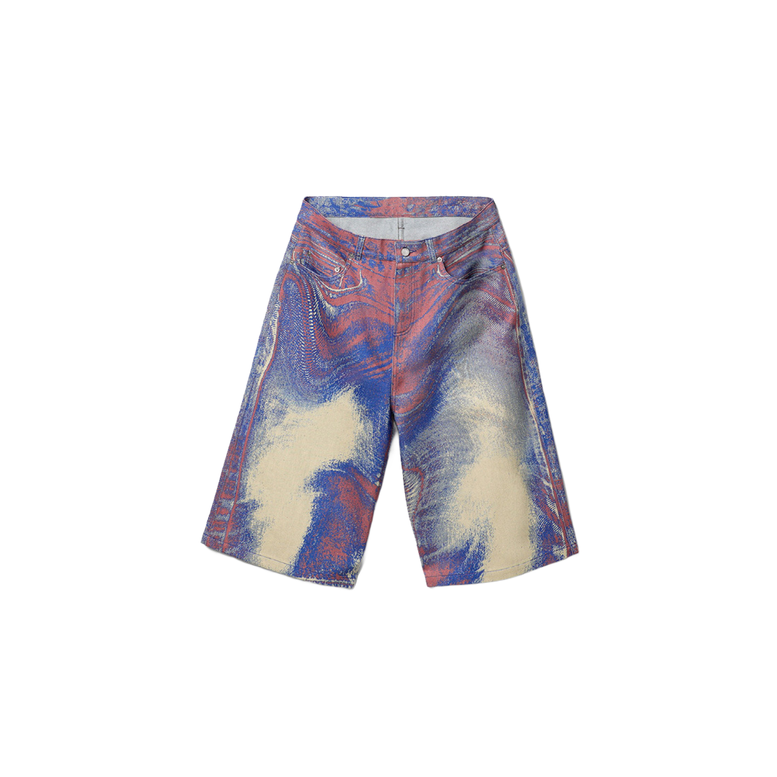 AU00007-004 CAMPER LAB Bermuda Denim Pants Multi Color