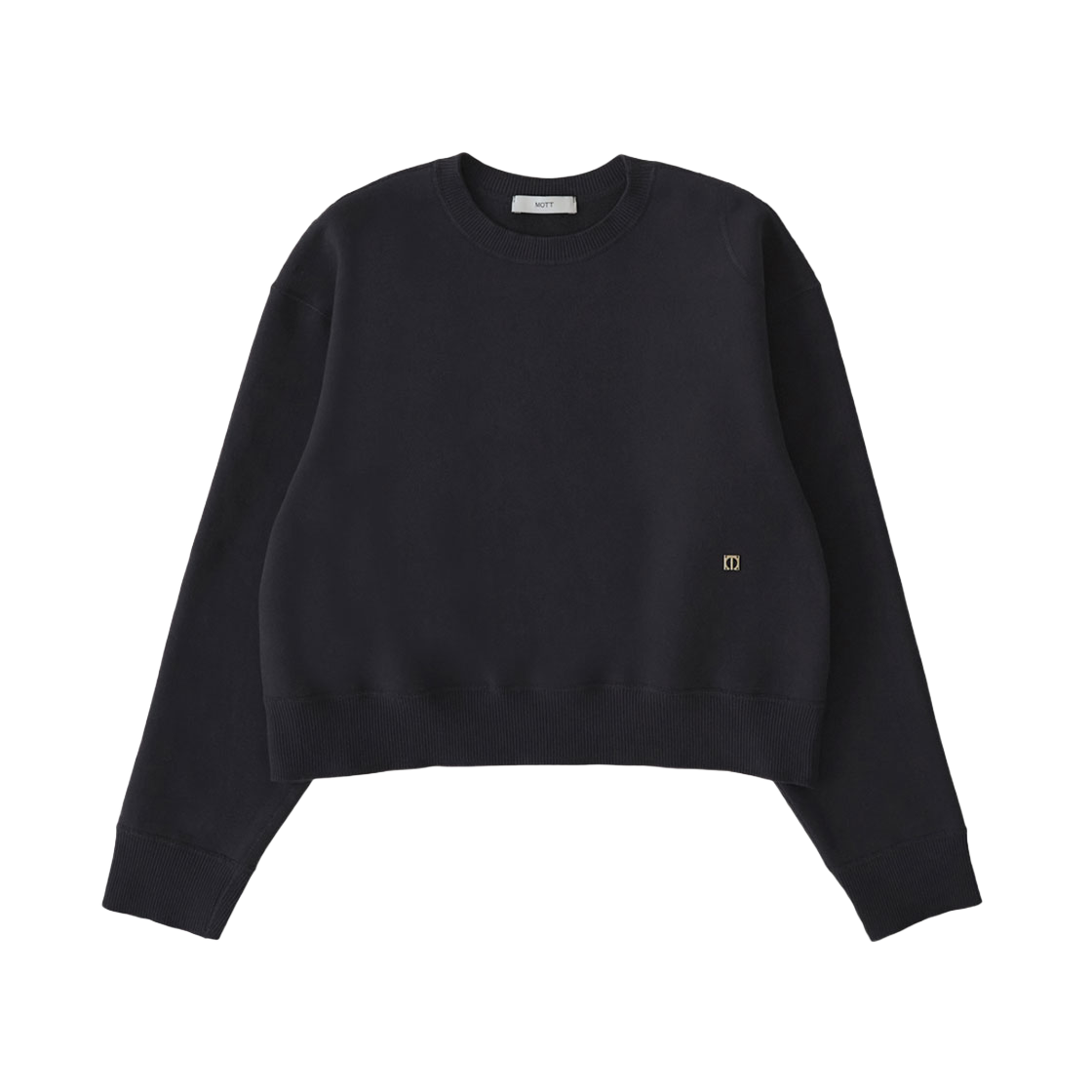 MT 2DF CMT CNV F CSM Mott Crop Stitch Sweatshirt Charcoal Navy