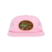 Hello Sunrise Palm Tree Wappen 6Panel Cap Coral Pink