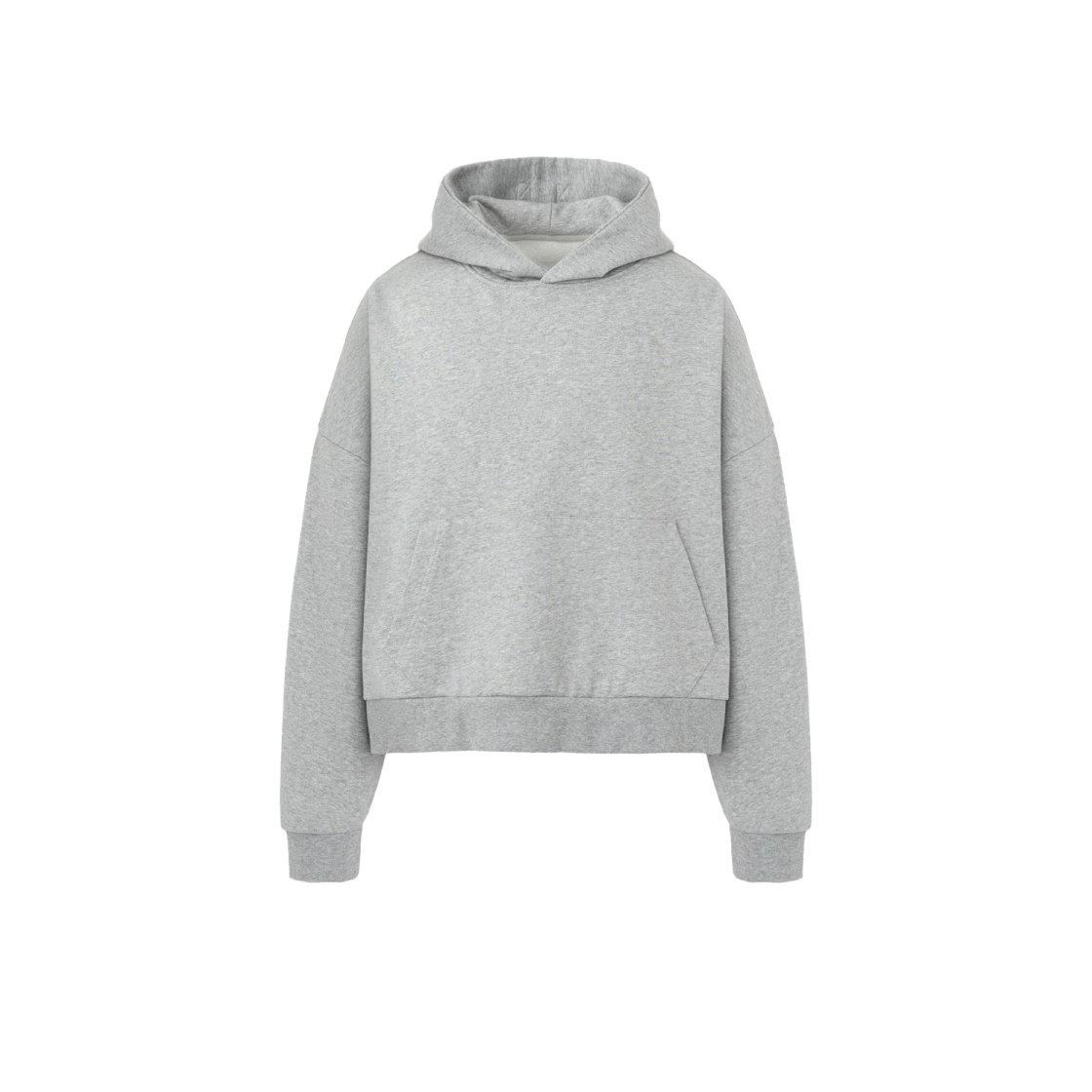 DF25SS07 DEFINE Base Cropped Hoodie Grey