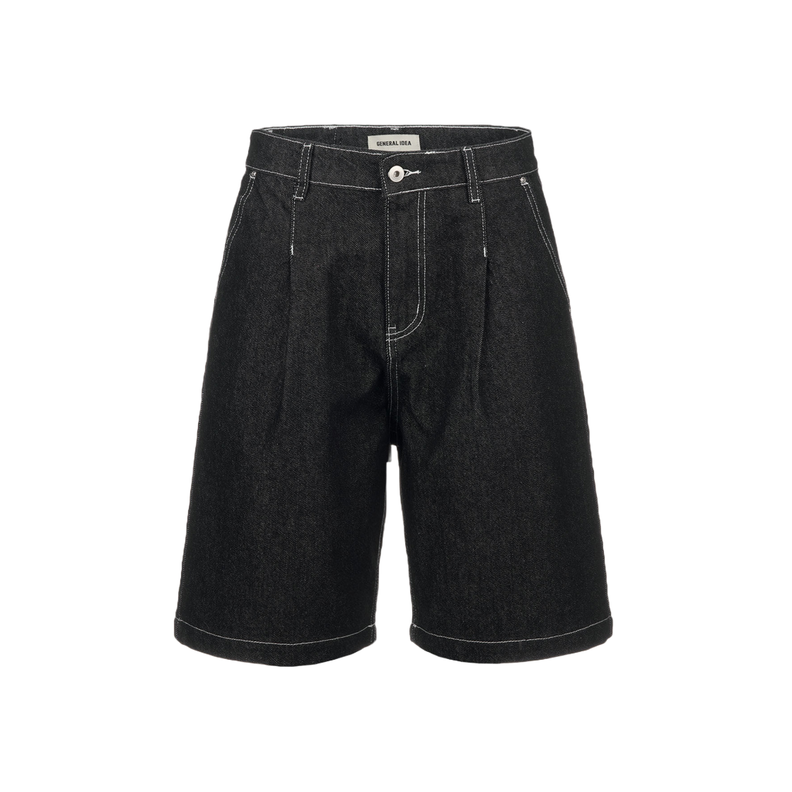 SBD1M11004BK General Idea Man One Tuck Non-Fade Denim Pants Black