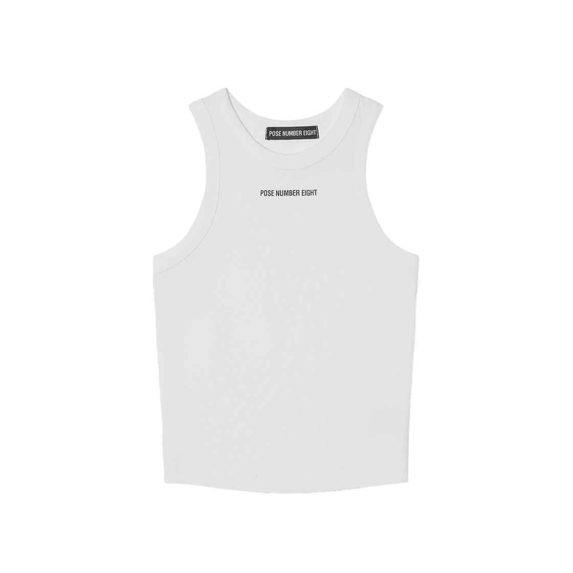 포즈넘버에잇 로고 립 탱크 우먼