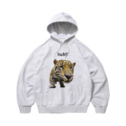 Suade Huh Leopard hoodie Melange gray