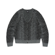 Suade Leopard Cardigan Black