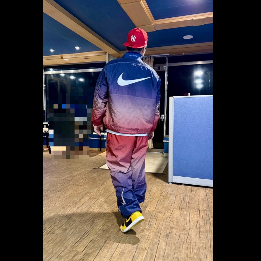 Supreme x Nike Ripstop Track Pants Multicolor - 24SS, Supreme x Nike Ripstop Pullover Multicolor - 24SS 착용 스타일