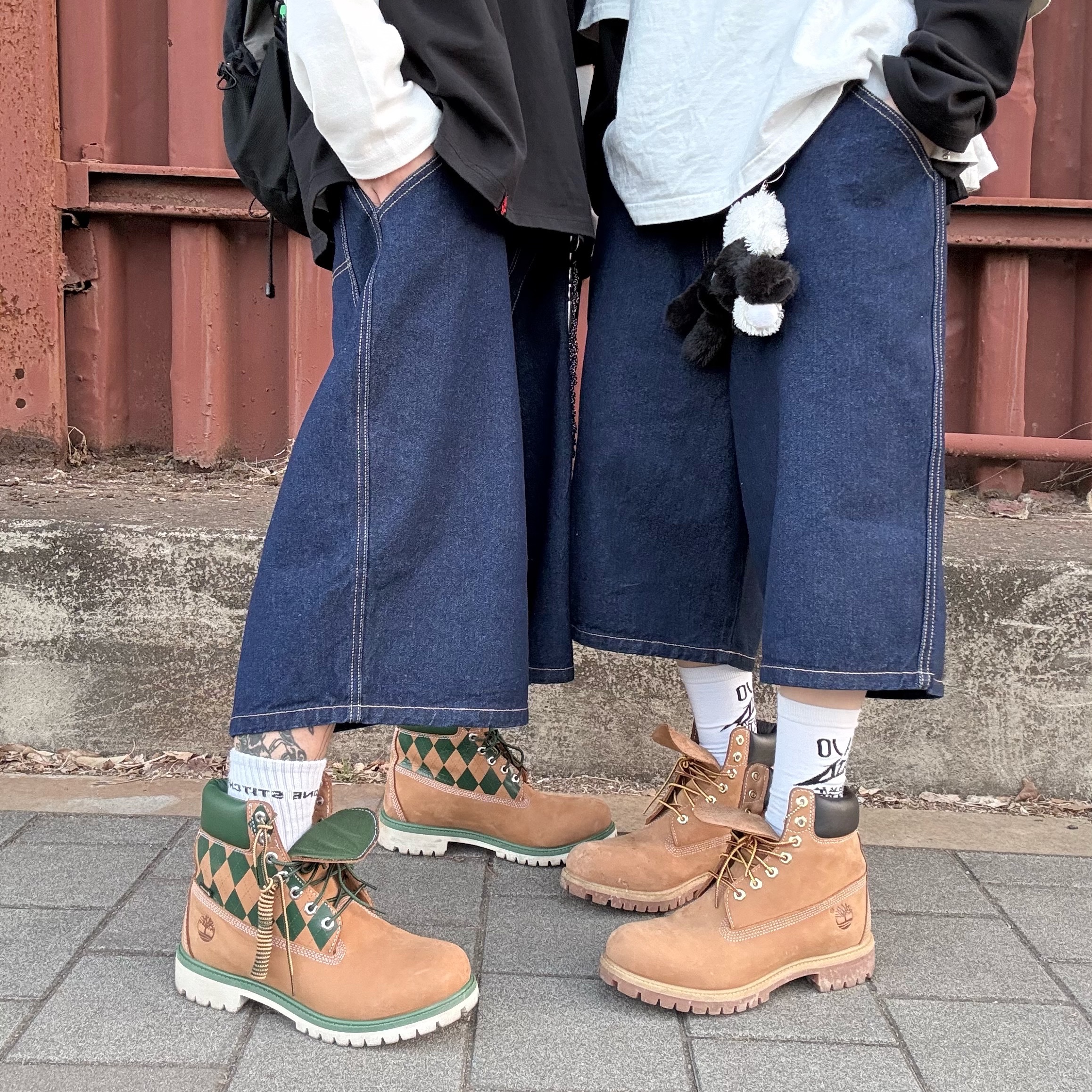 KASINA x Timberland 6 In Premium Vibram GTX Wheat, Timberland Premium 6 inch Waterproof Boot Wheat Nubuck - Wide 착용 스타일 - 4