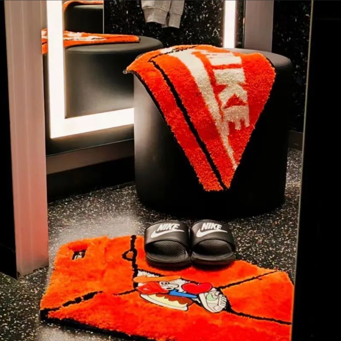 Nike Box Rugmat Orange 착용 스타일 - 3