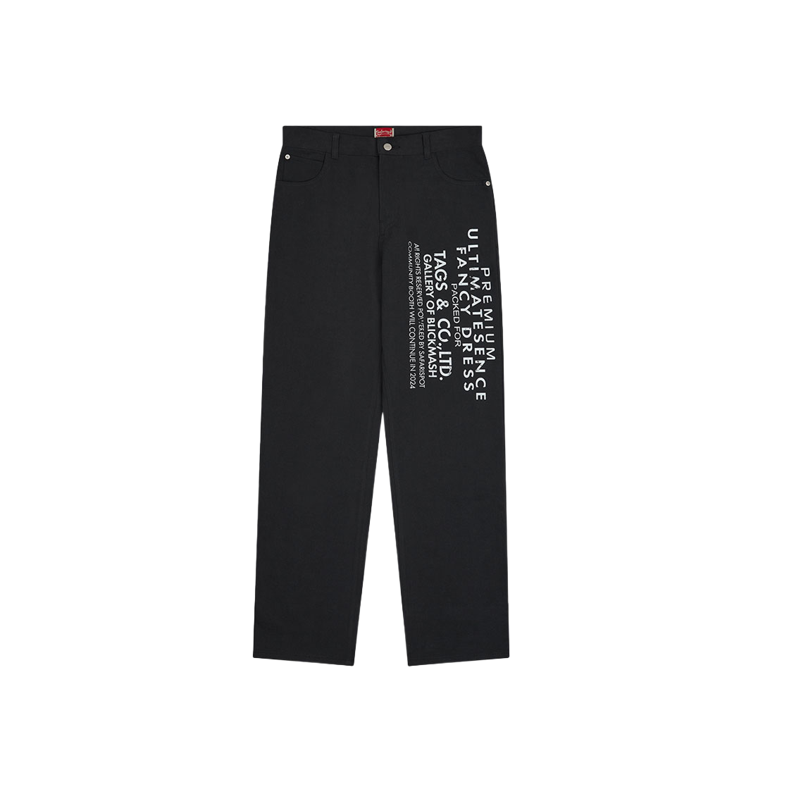 사파리스팟 멀티 스컬 스트레이트 코튼 팬츠 차콜(Safarispot Multi Skull Staright Cotton Pants Charcoal)