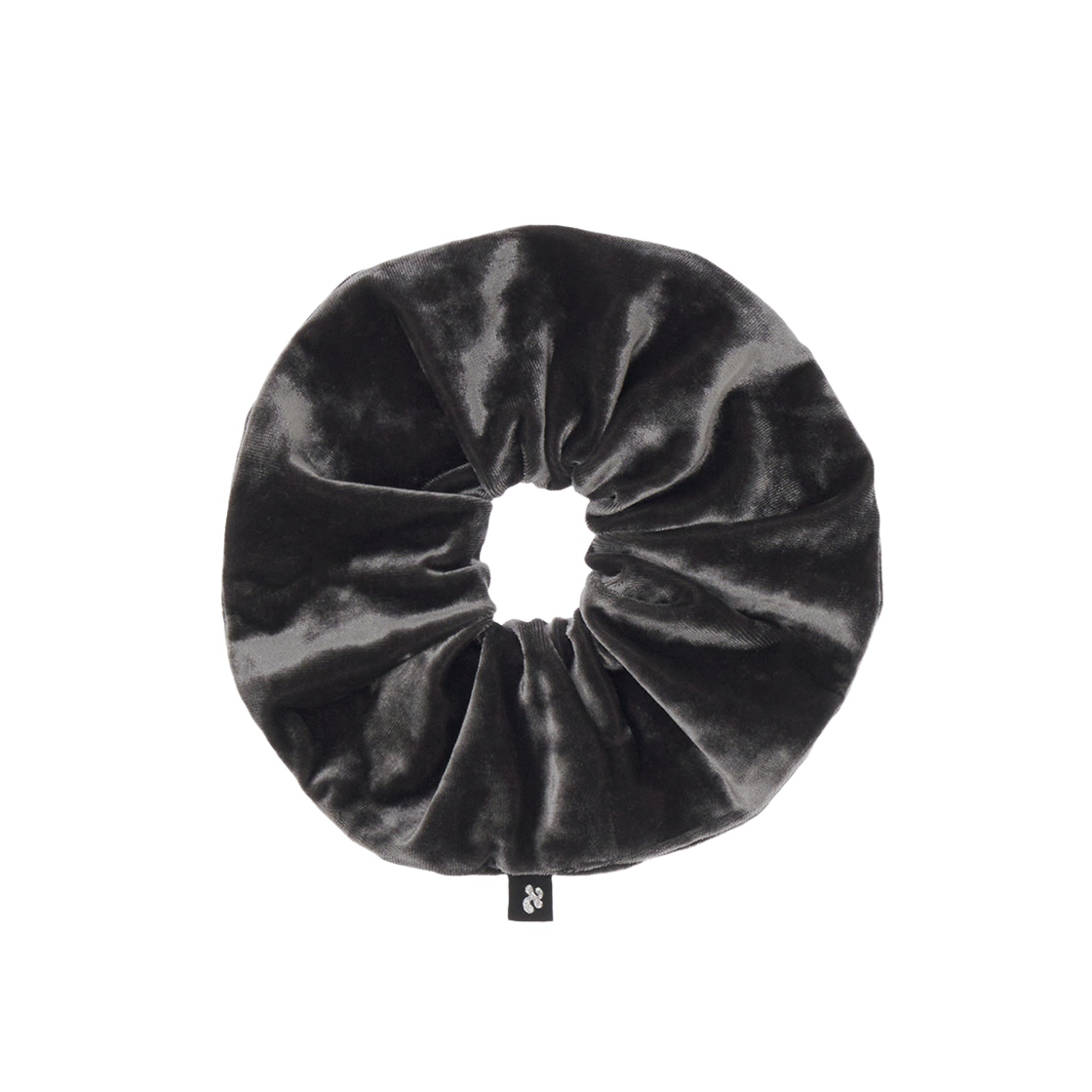 Z24FW AC004GY zeezeezee Velvet Scrunchie Gray