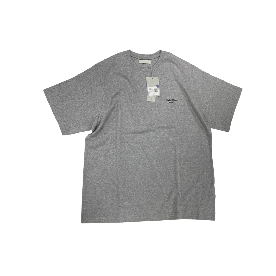 언더마이카 무.05 안티 Fxxking 로고 플레이 오버사이즈 멜란지 그레이(Undermycar Mu.05 Anti Fxxking Logo Play Oversized T-Shirts Melange Gray)