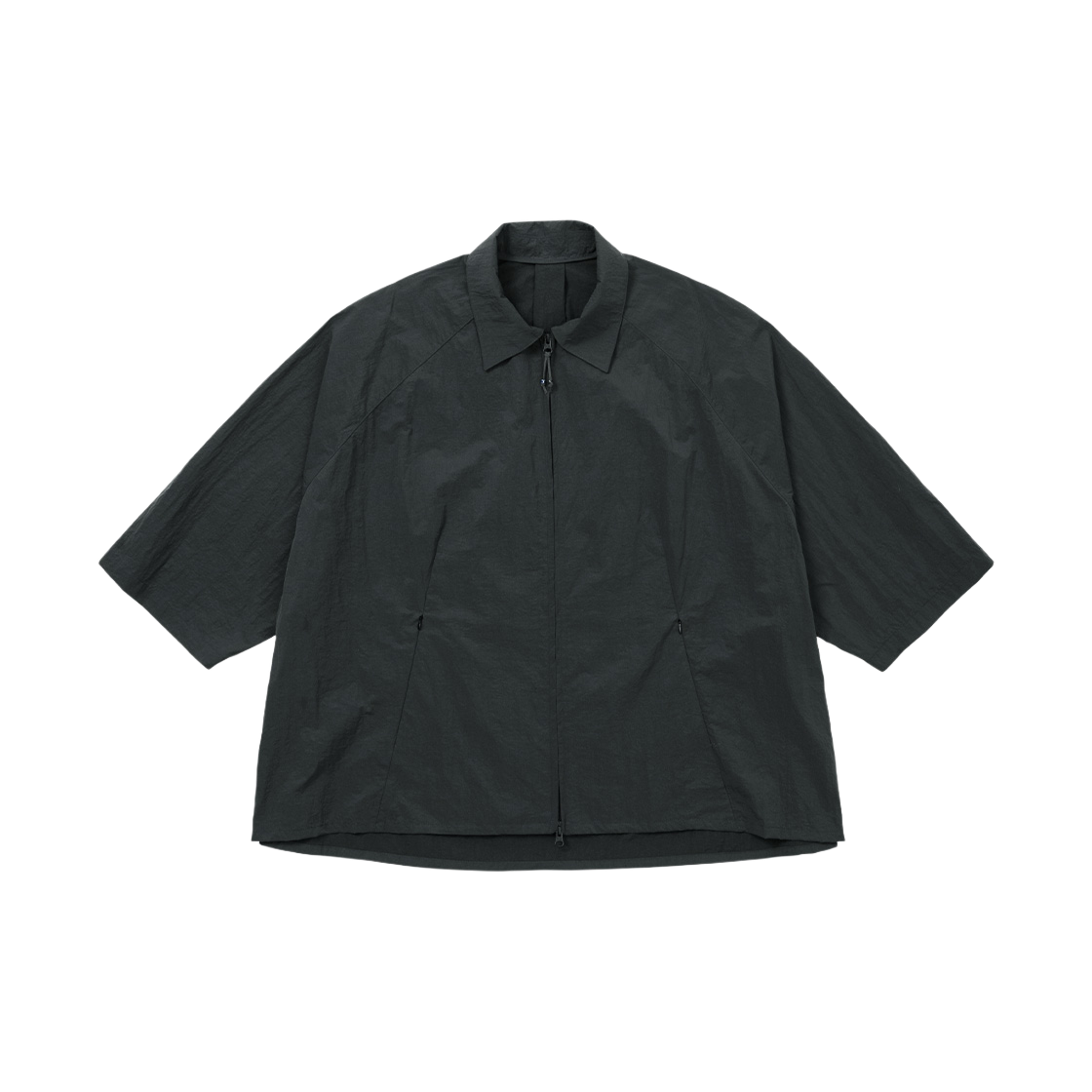아조바이아조 나일론 케이프 셔츠 차콜