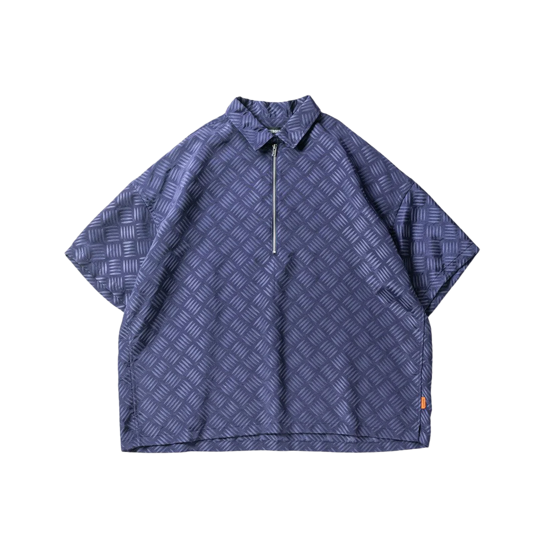 타이트부스 체커 플레이트 하프 집 셔츠 퍼플(Tightbooth Checker Plate Half Zip Shirt Purple)