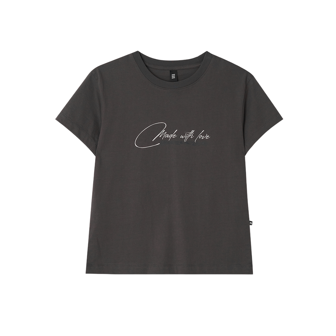 Z24FWTP003CG zeezeezee Basic Graphic T-shirt Charcoal Grey