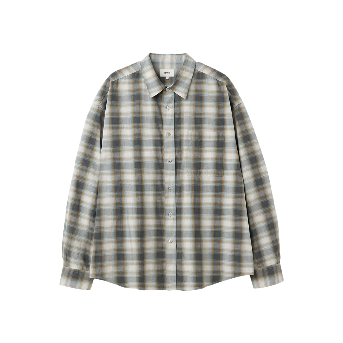 르아브 쿠와무라 오버사이즈 글렌파크 체크셔츠(LEARVE Kuwamura Oversized Glenpark Check Shirts)