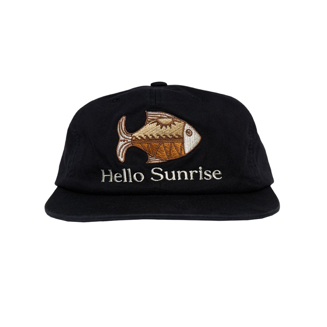 헬로선라이즈 에스닉 피쉬 6패널 캡_블랙 | Hello Sunrise | KREAM