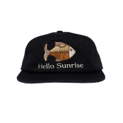 Hello Sunrise Ethnic Fish 6Panel Cap Black