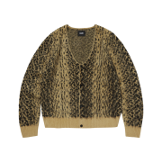 Suade Leopard Cardigan Yellow