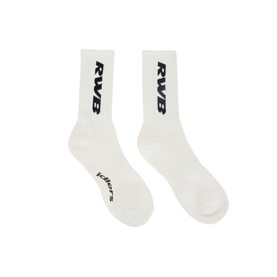 P0000BDD_WH RWB Logo Socks White