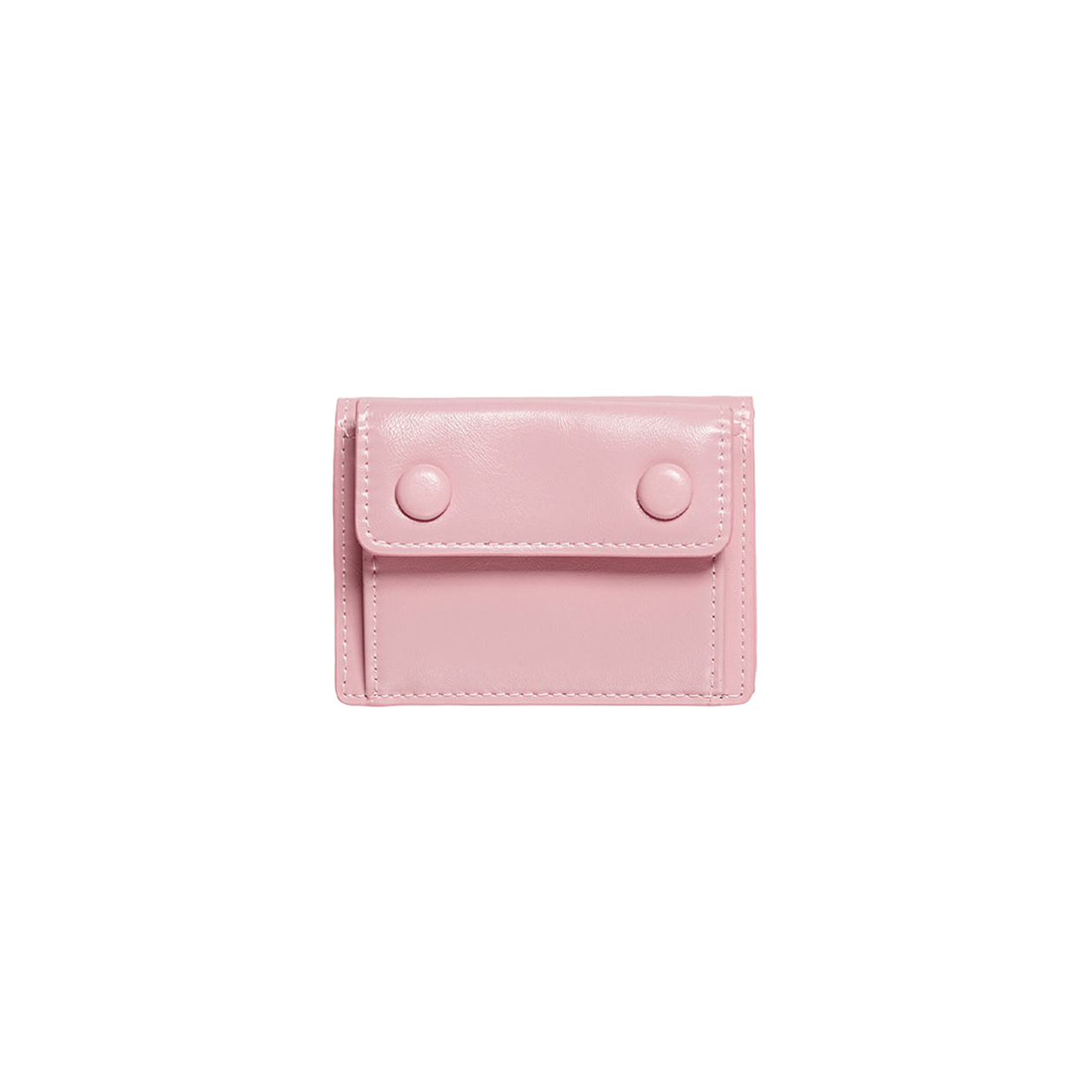 L08A2170489 Le Masque Dot Pocket 3 Layer Half Wallet Coin Money Card Wallet Baby Pink