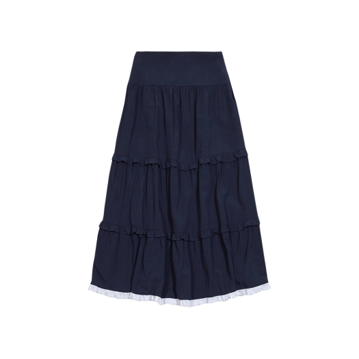 【MARGARIN FINGERS】25ss RIVET LONG SKIRT 마가린핑거스 리벳 롱 스커트 화이트 | Margarin Fingers | KREAM
