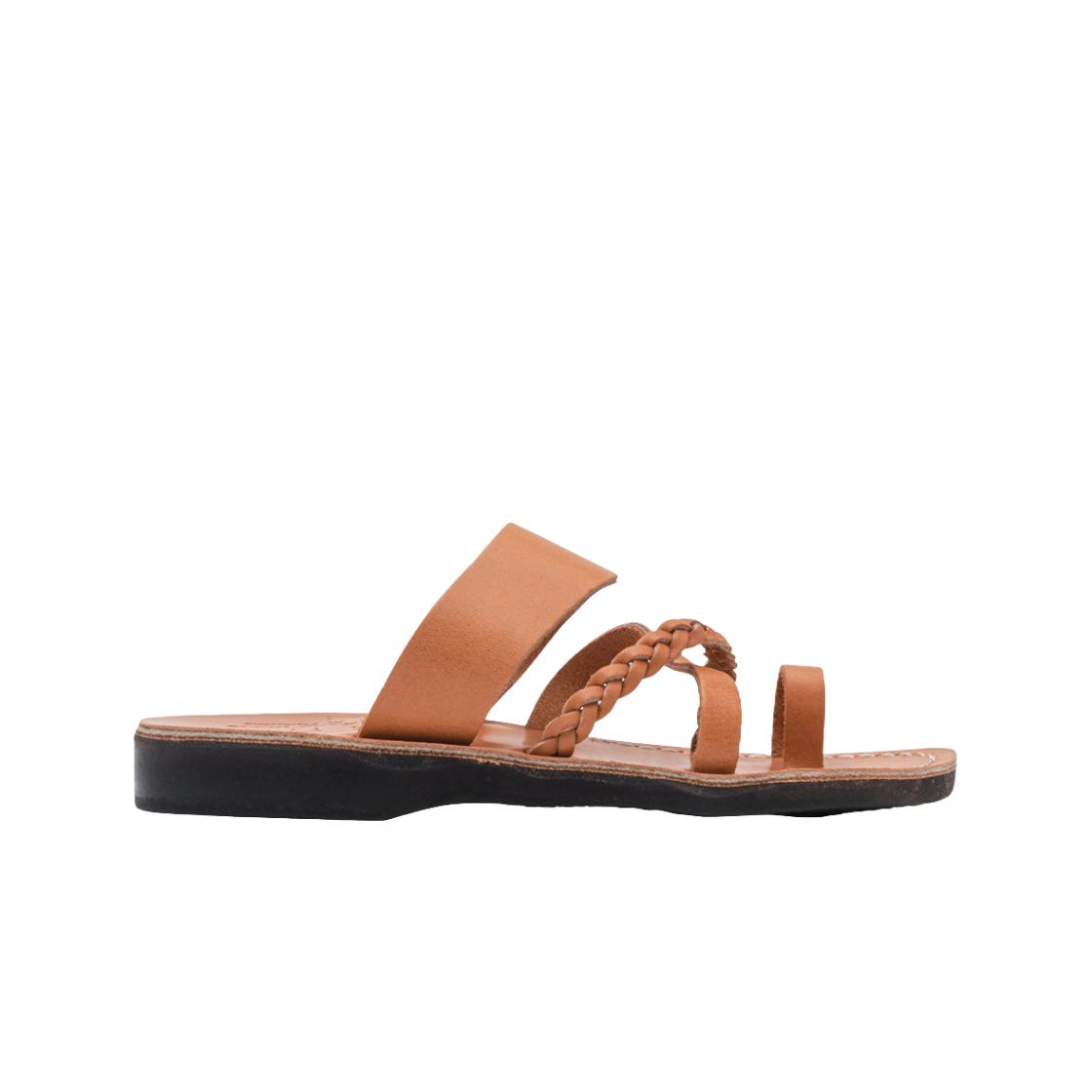 예루살렘 샌들 1050 토 로푸 스트랩 레베카 슬라이드 탄(Jerusalem Sandals No.1050 Rebecca Tan)