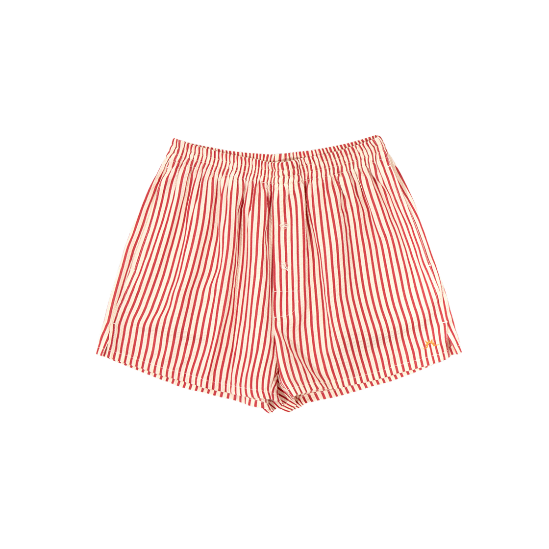 헬로선라이즈 박서 숏츠 레드 스트라이프(Hello Sunrise Boxer Shorts Red Stripe)