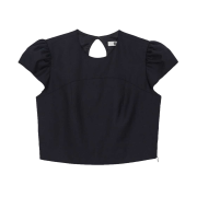 [예약 배송] FLETTA Classic Crop Blouse Navy