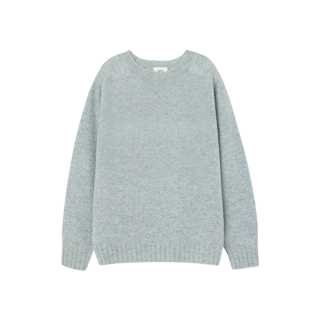 르아브 홀가먼트 울 쉐기독 니트 밤부민트(LEARVE Wholegarment Wool Shaggy Dog Knit Bamboo Mint) - 1
