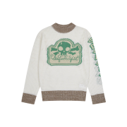 Safarispot Multi Skull Mesh Knit Ivory Mint