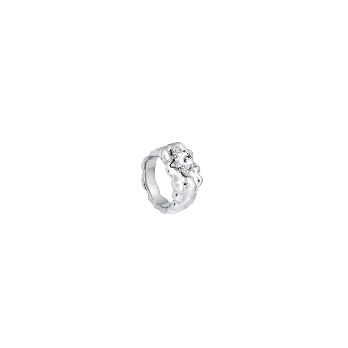 센티멍 넘버 316 지오메트리 스타 이어커프 실버(Sentiments No.316 Geometry Star Earcuff Silver) - 1
