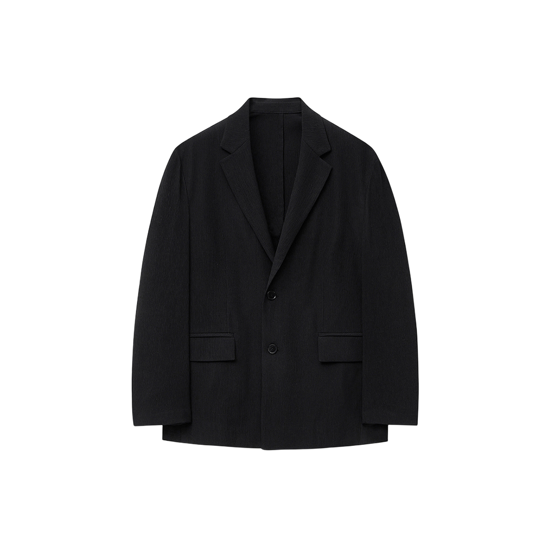 티엔지티 키노시타 시어서커 언컨스트럭티드 셋업 자켓 블랙