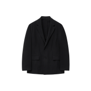 TNGT Kinoshita Seersucker Unconstructed Set-up Jacket Black