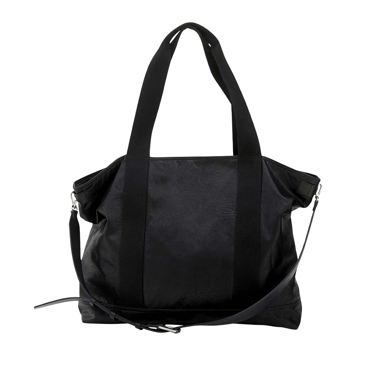 알렌느 포우 레더 투웨이 토트백 블랙(Haleine Faux Leather 2Way Tote Bag Black (VA208))