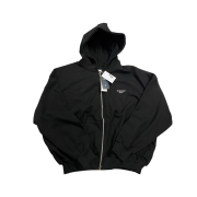 Undermycar Mu.11 Anti Fxxking Logo Play Oversized Pigment Hood Zip-up Black